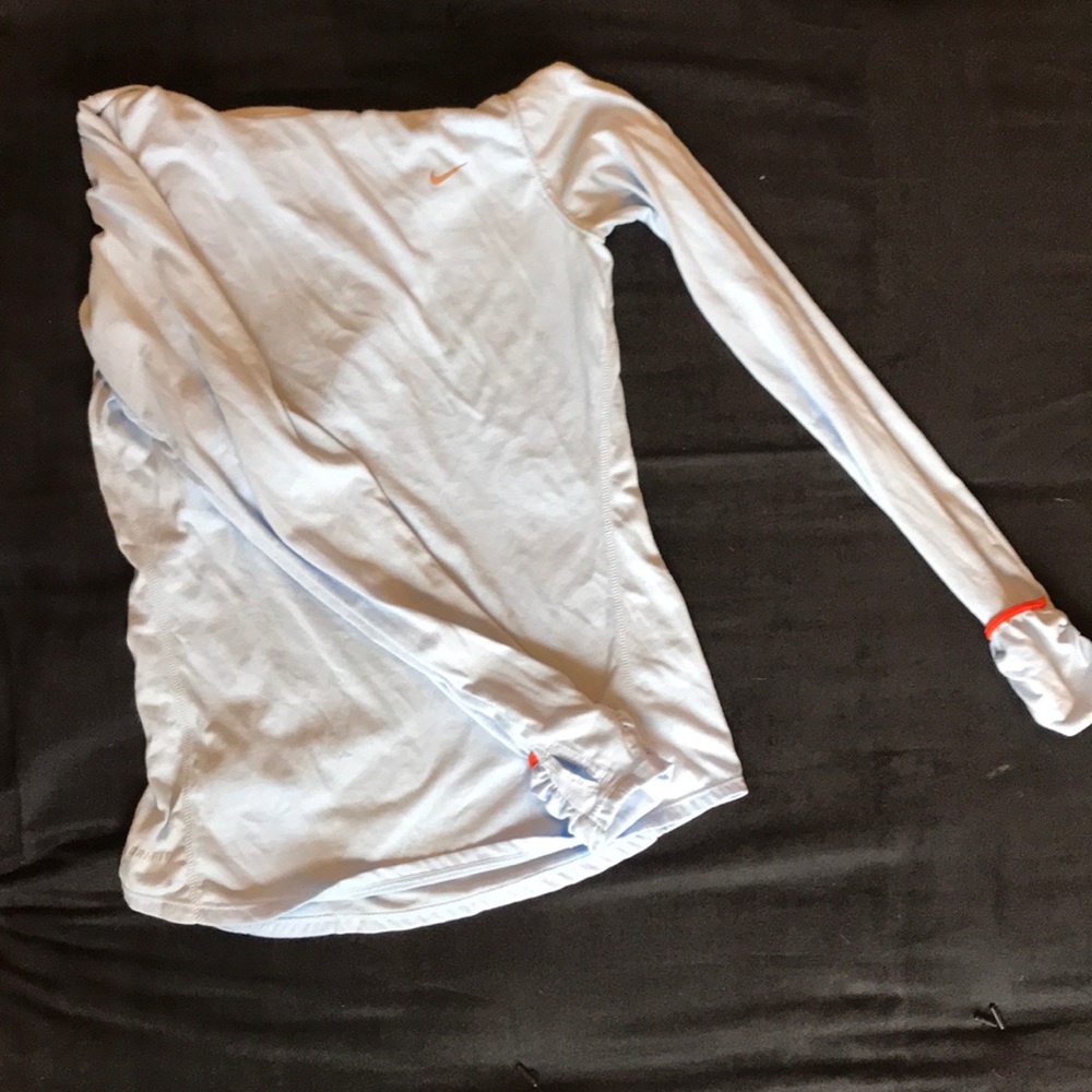 Nike running dri-fit light blue long sleeve